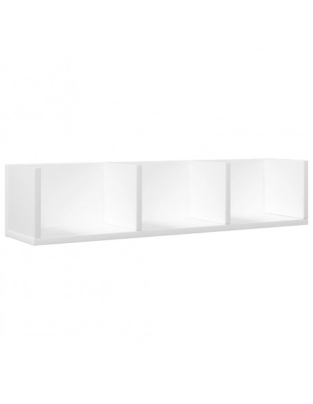 Armadietto a Muro Bianco 75x18x16,5 cm in Legno Multistrato