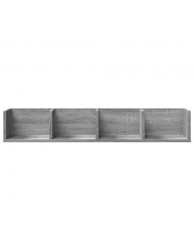 Mobili Parete 2 pz Grigio Sonoma 99x18x16,5cm Legno Multistrato