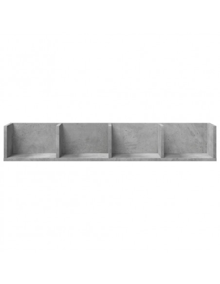 Mobili Parete 2 pz Grigio Cemento 99x18x16,5 cm in Multistrato