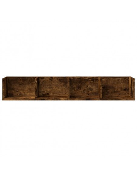 Armadietto a Muro Rovere Fumo 99x18x16,5cm in Legno Multistrato