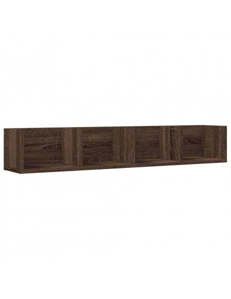 Armadietto a Muro Rovere Marrone 99x18x16,5cm Legno Multistrato
