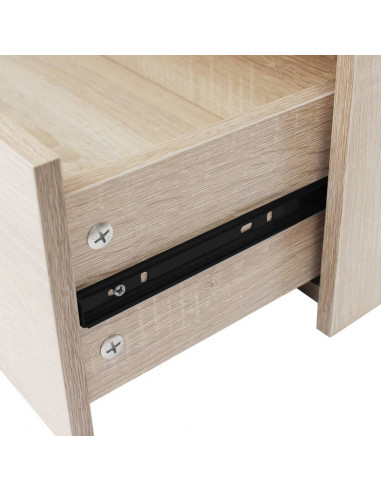 Credenza con 4 Cassetti 60x30,5x71 cm Colore Rovere