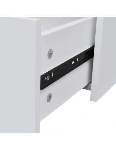 Credenza con 4 Cassetti 60x30,5x71 cm Bianca