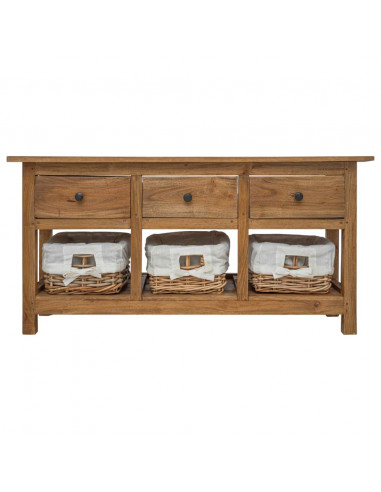 Credenza in Legno Massello di Recupero 100x30x50 cm