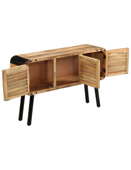 Credenza in Legno Massello di Mango 120x30x76 cm