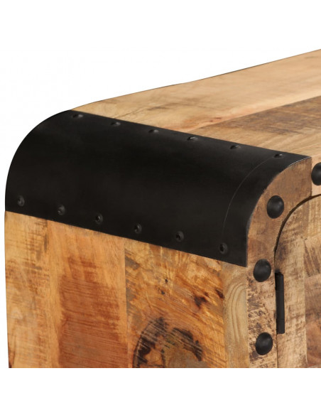 Credenza in Legno Massello di Mango 120x30x76 cm