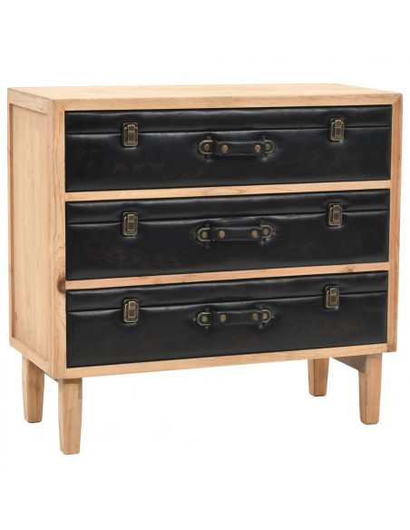 Cassettiera in Legno Massello di Abete 80x36x75 cm