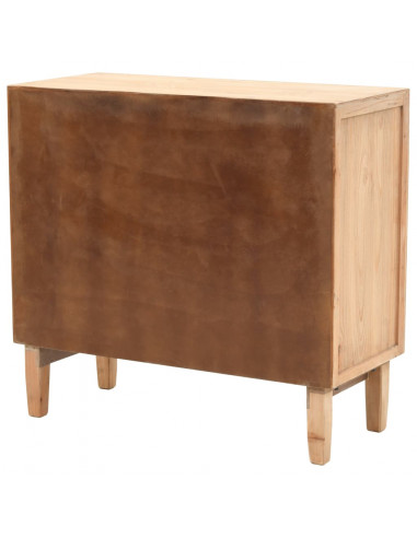 Cassettiera in Legno Massello di Abete 80x36x75 cm