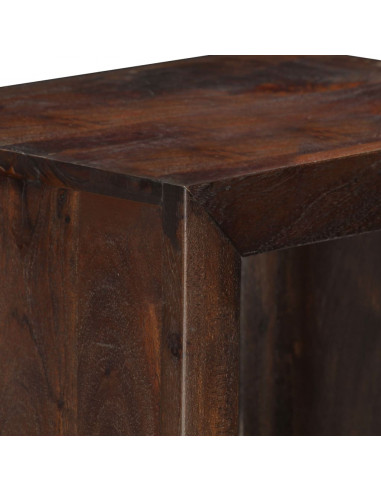 Mobiletto Consolle in Legno Massello di Acacia 40x30x110 cm