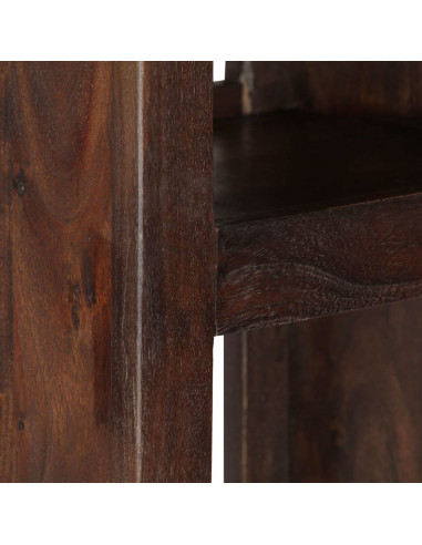 Mobiletto Consolle in Legno Massello di Acacia 40x30x110 cm