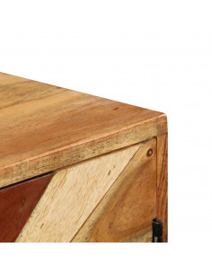 Credenza in Legno Massello di Mango 85x30x75 cm 2