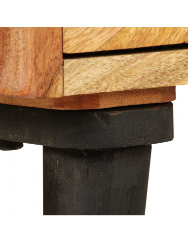 Credenza in Legno Massello di Mango 85x30x75 cm