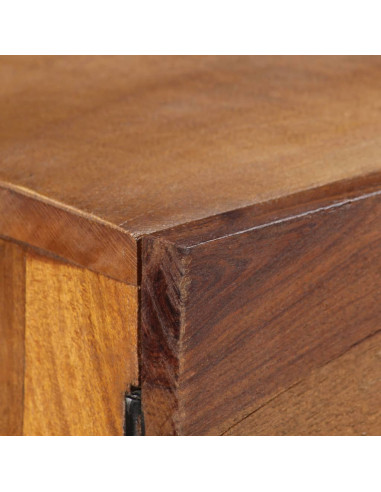 Credenza in Legno Massello di Recupero 110x30x75 cm Marrone