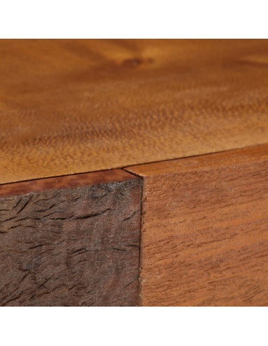 Credenza in Legno Massello di Recupero 110x30x75 cm Marrone