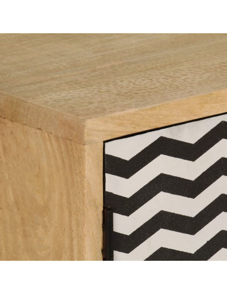 Credenza 120x30x75 cm Legno Massello di Mango