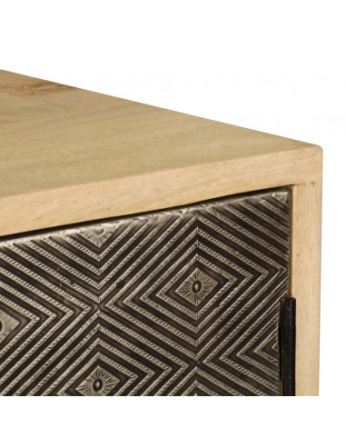 Credenza 120x30x75 cm Legno Massello di Mango