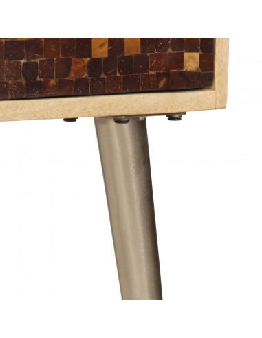 Credenza 120x30x75 cm Legno Massello di Mango