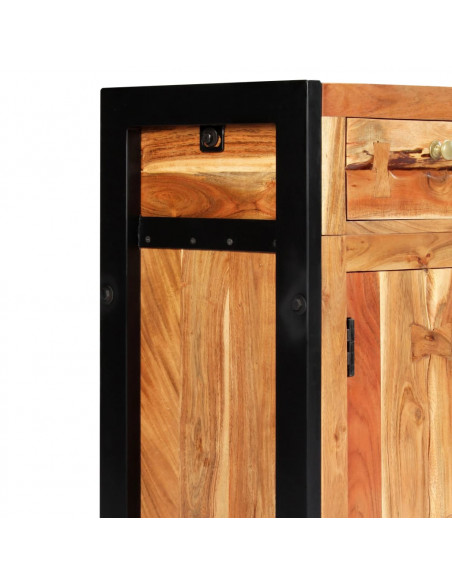 Credenza 120x35x75 cm in Legno Massello di Acacia