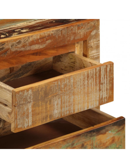 Credenza 120x30x75 cm Legno Massello di Recupero