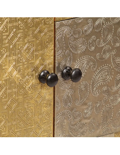 Credenza 80x30x75 cm in Legno Massello di Acacia 2