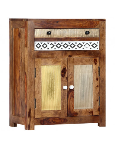 Credenza 60x30x75 cm in Legno Massello di Sheesham