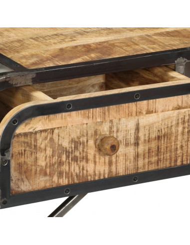 Credenza 120x30x75 cm in Legno Massello di Mango