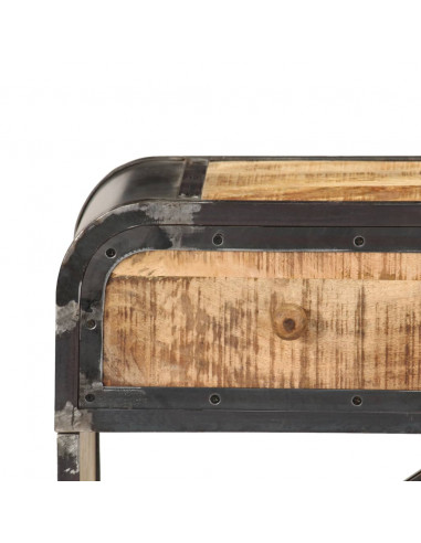 Credenza 120x30x75 cm in Legno Massello di Mango