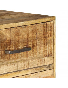 Cassettiera 45x35x106 cm in Legno Massello di Mango 2