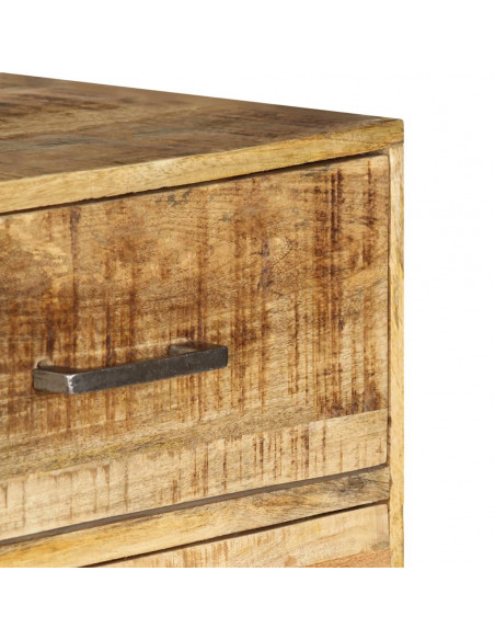 Cassettiera 45x35x106 cm in Legno Massello di Mango
