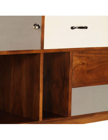 Credenza 115x35x86 cm Legno Massello di Acacia