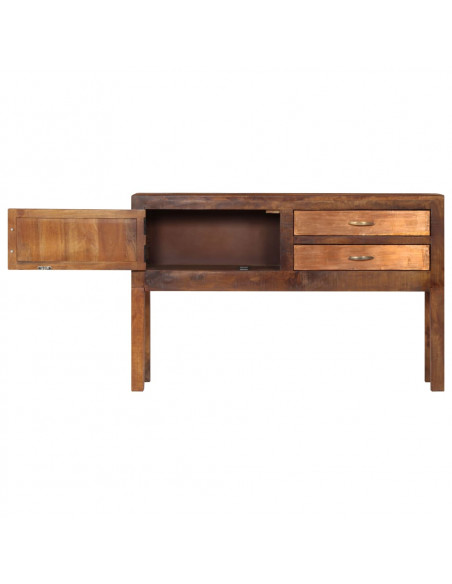 Credenza 118x30x75 cm in Legno Massello di Mango