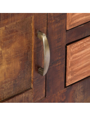 Credenza 118x30x75 cm in Legno Massello di Mango