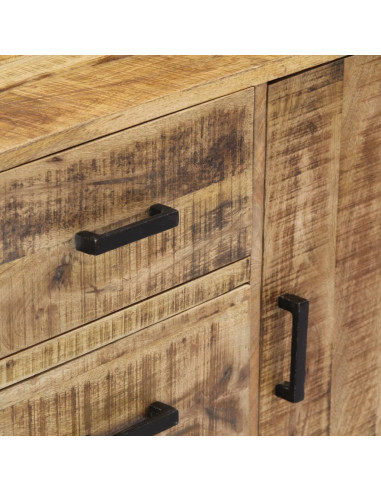 Credenza 88x30x71 cm Legno Massello di Mango