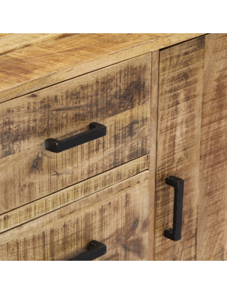 Credenza 88x30x71 cm Legno Massello di Mango