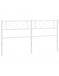 Testiera in Metallo Bianco 180 cm 2