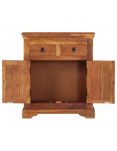 Credenza 63x30x75 cm in Legno Massello di Acacia 2