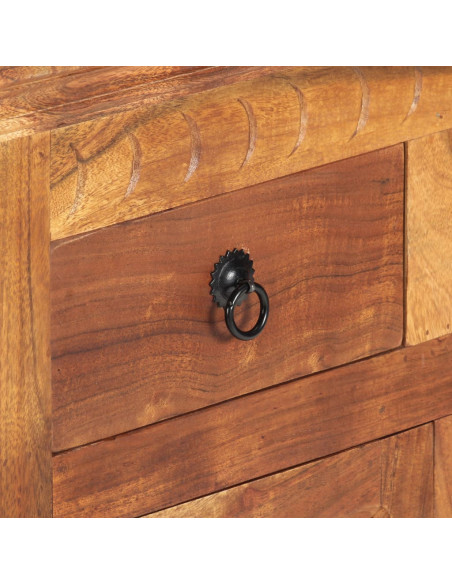 Credenza 63x30x75 cm in Legno Massello di Acacia