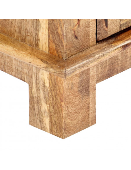 Credenza con 4 Cassetti 160x40x85 cm Legno Massello di Mango