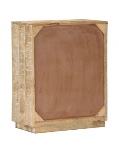 Credenza 60x30x75 cm in Legno Massello di Mango