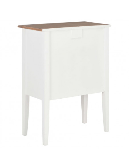 Credenza Bianca 54x30x80 cm in Legno Massello