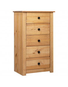 Credenza 46x40x89 cm in Legno Massello di Pino Panama Range 2