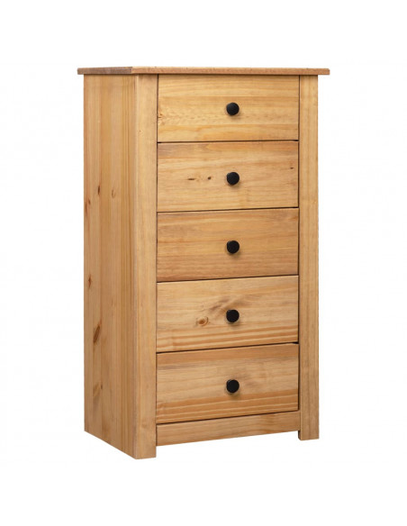 Credenza 46x40x89 cm in Legno Massello di Pino Panama Range