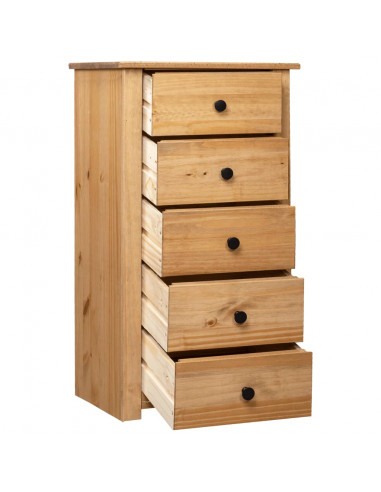 Credenza 46x40x89 cm in Legno Massello di Pino Panama Range