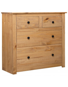 Credenza 80x40x83 cm in Legno Massello di Pino Panama Range 2