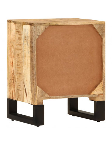 Comodino 40x30x50 cm in Legno Massello di Mango