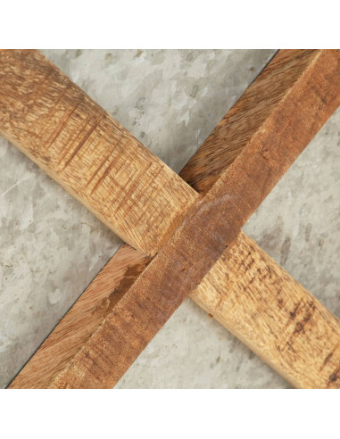 Comodino 40x30x50 cm in Legno Massello di Mango