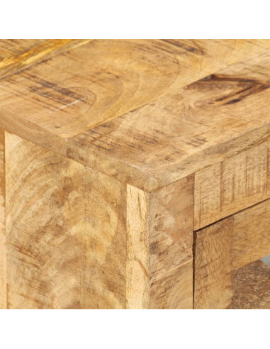 Comodino 40x30x50 cm in Legno Massello di Mango