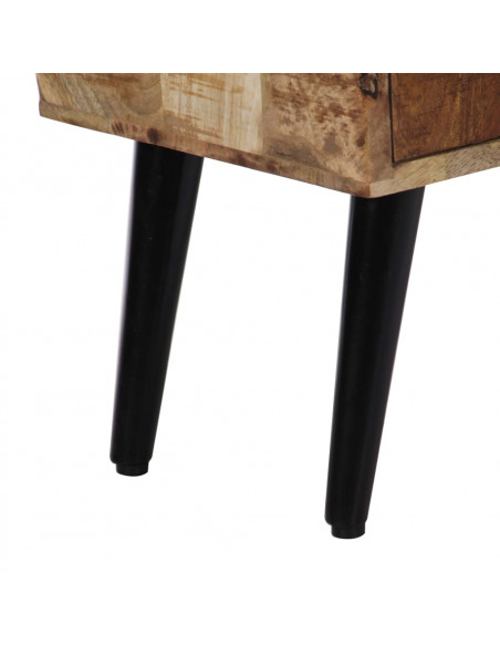 Credenza 88x30x73 cm in Legno Massello di Mango