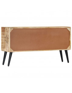 Credenza 118x30x62 cm in Legno Massello di Mango 2