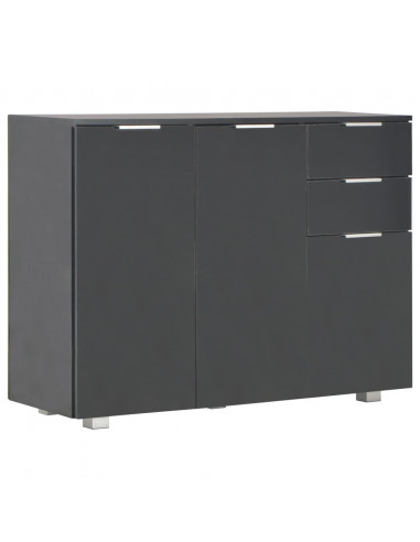 Credenza Nero Lucido 107x35x80,5 cm
